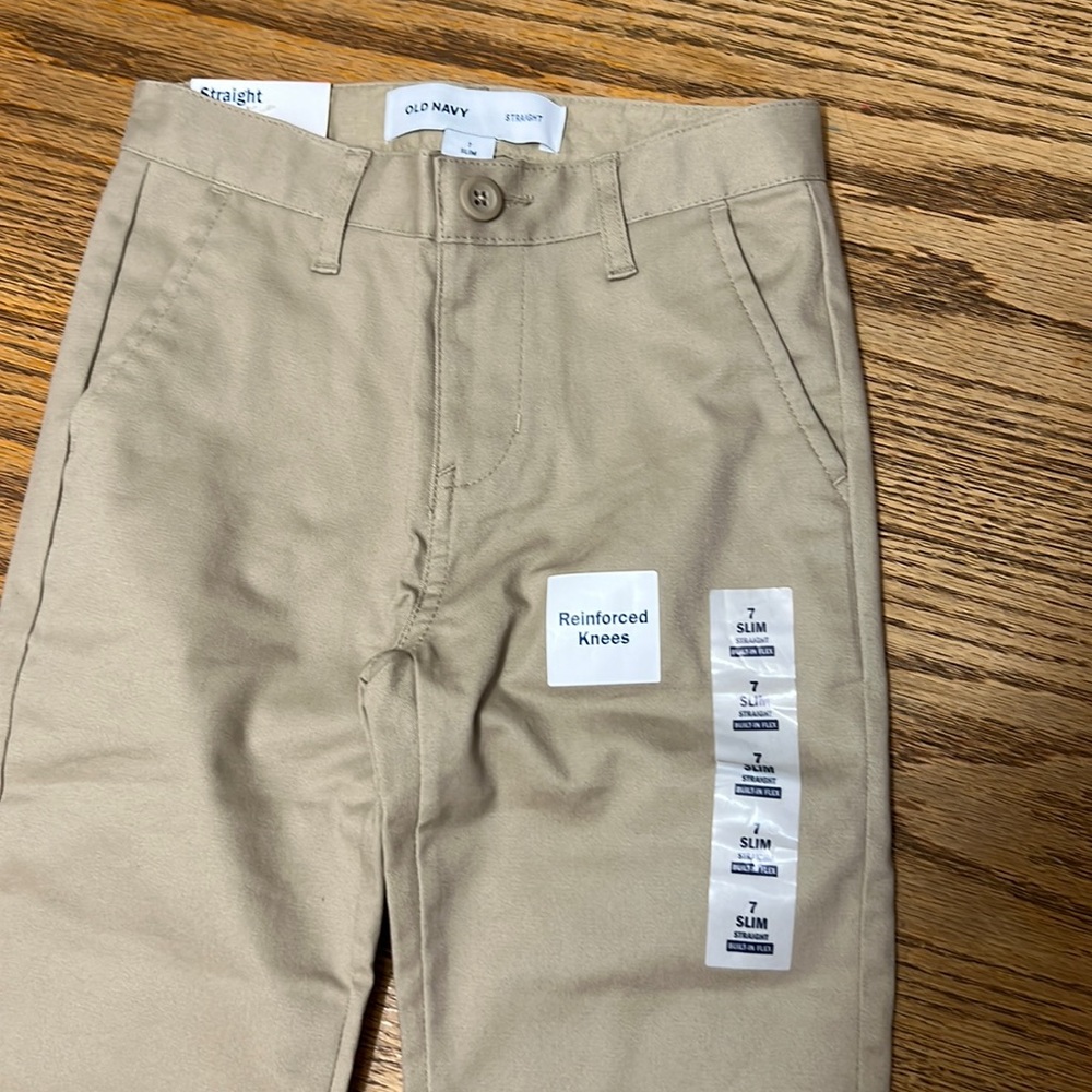 Old Navy uniform pants slim fit sz 7